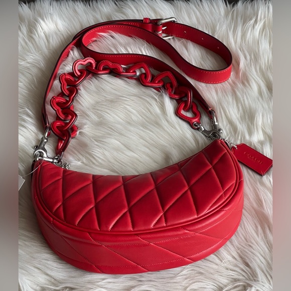 CP223 - Coach Mira Shoulder Bag with Pillow Quilting and Heart Strap - Picture 8 of 14